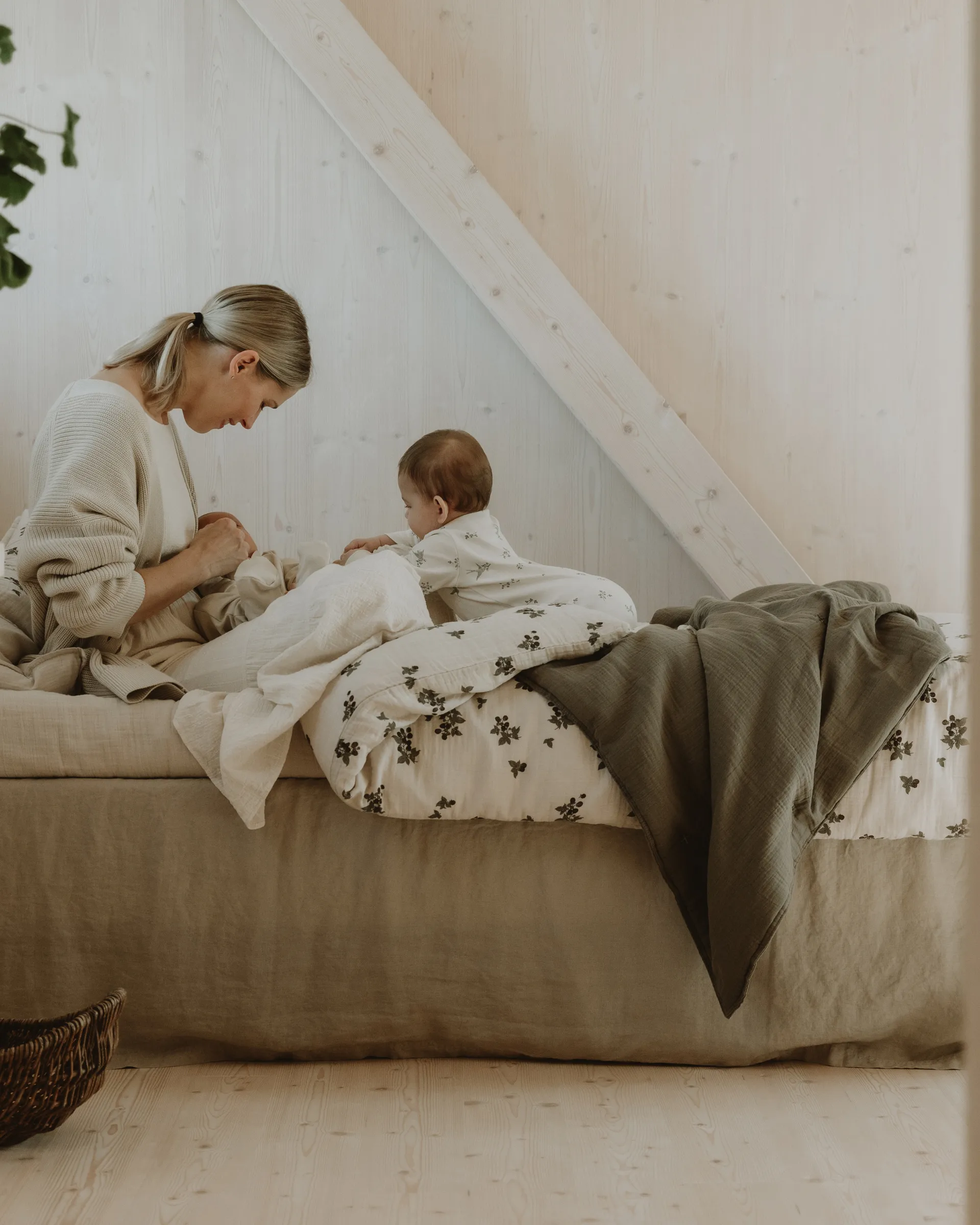 Coperta trapuntata Geranium Muslin, 100x140 cm Garbo&Friends