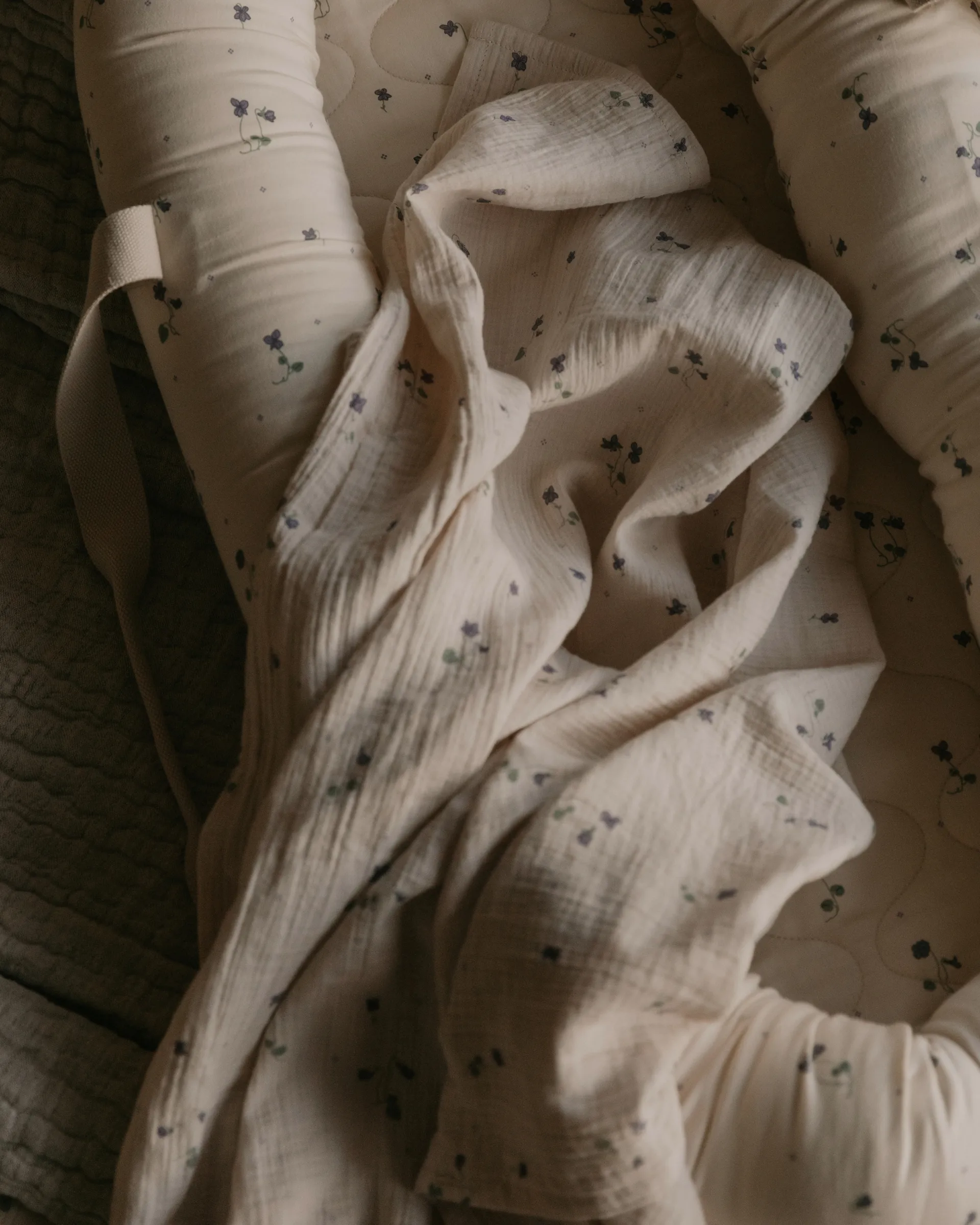 Copertina swaddle Viola Muslin , 110x110 cm Garbo&Friends