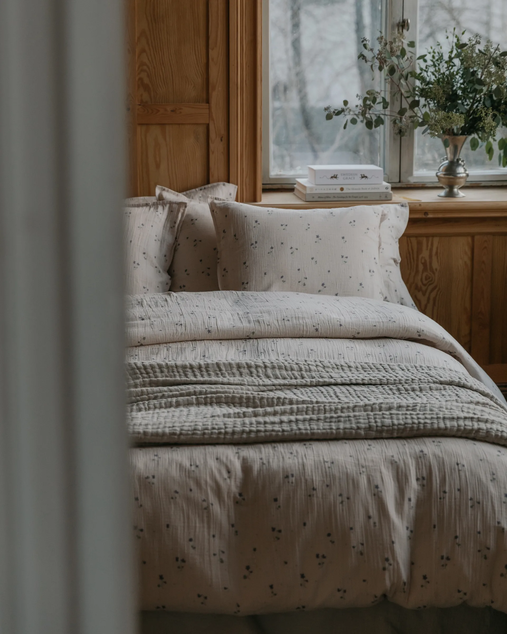 Copripiumino matrimoniale Viola Muslin, 220x220 cm Garbo&Friends