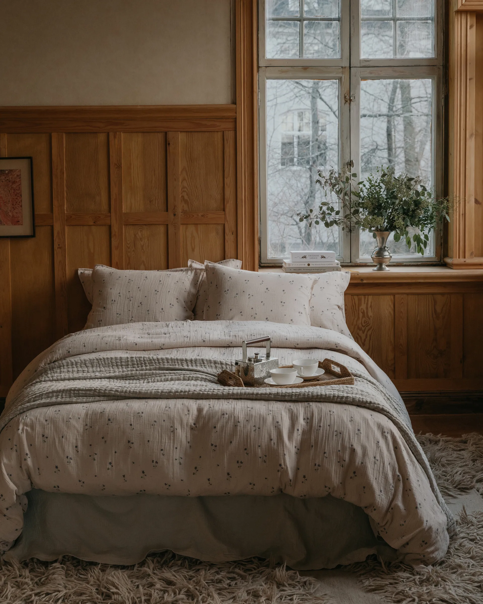 Copripiumino matrimoniale Viola Muslin, 240x220 cm Garbo&Friends