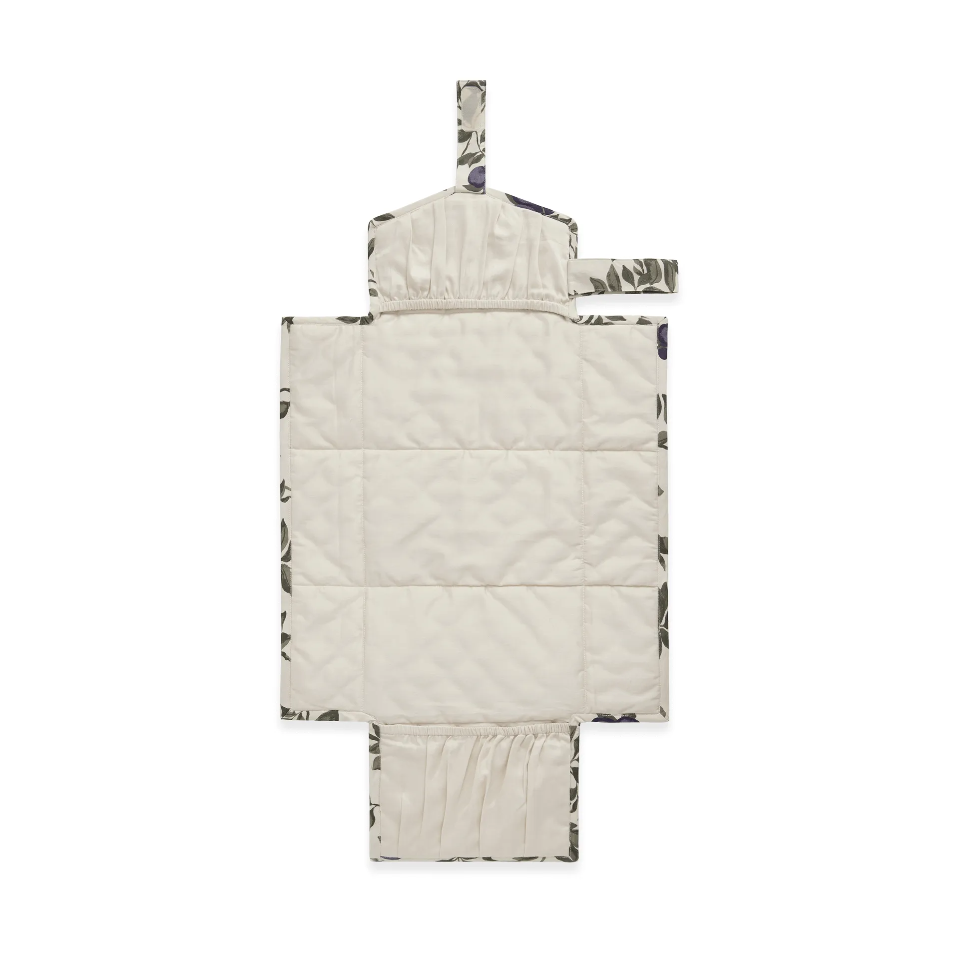 Fasciatoio portatile trapuntato in raso Plum , 46x80 cm Garbo&Friends