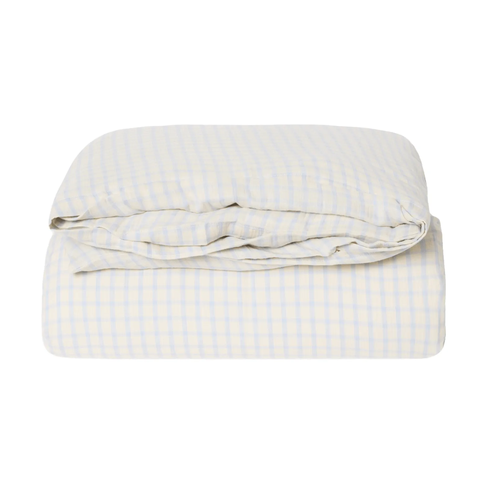 Gingham Sky Blue Muslin copripiumino, 150x210 cm Garbo&Friends