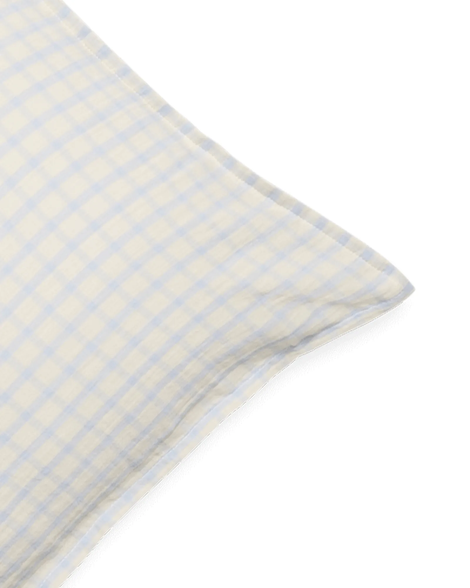 Gingham Sky Blue Muslin federa, Sky 50x70 cm Garbo&Friends