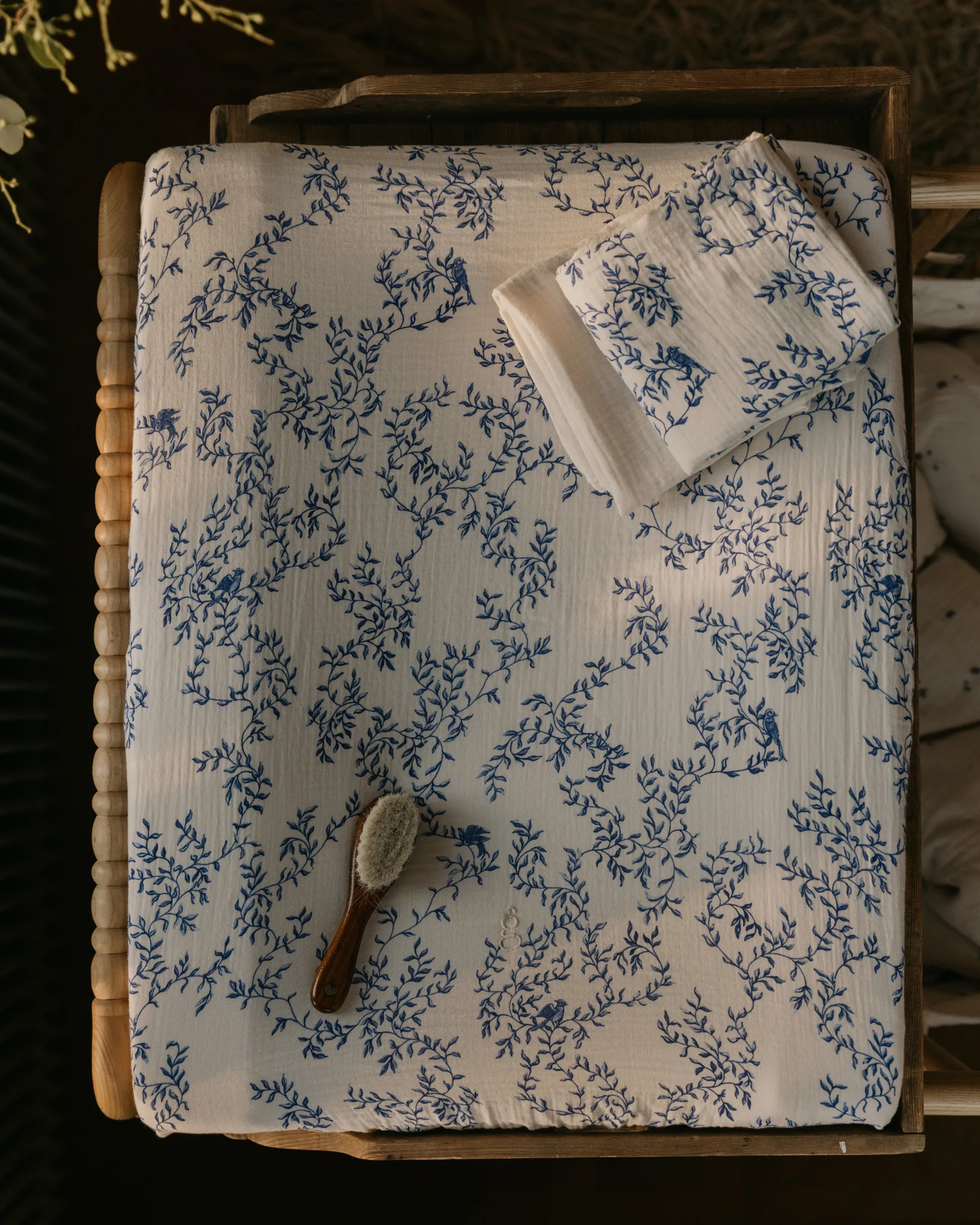 Jardim Muslin copertura per fasciatoio, 50x70x15 cm Garbo&Friends