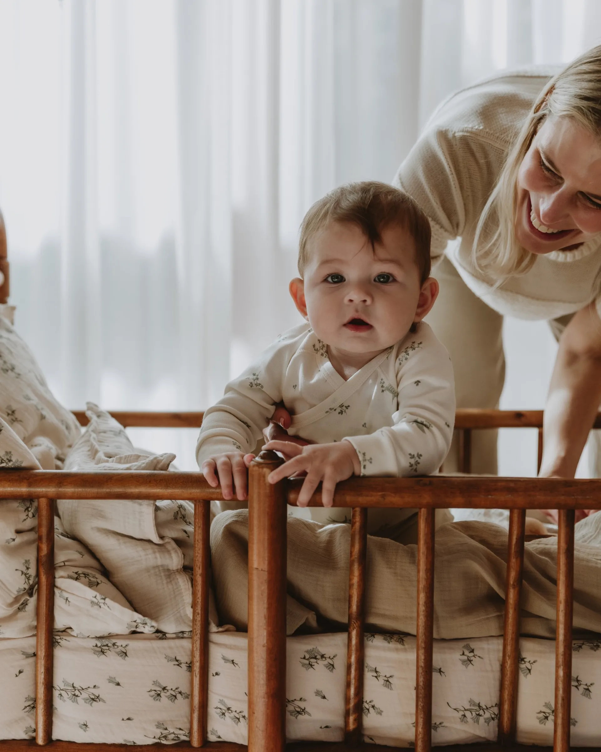 Lenzuolo con angoli Bluebell Muslin, 60x120x20 cm Garbo&Friends