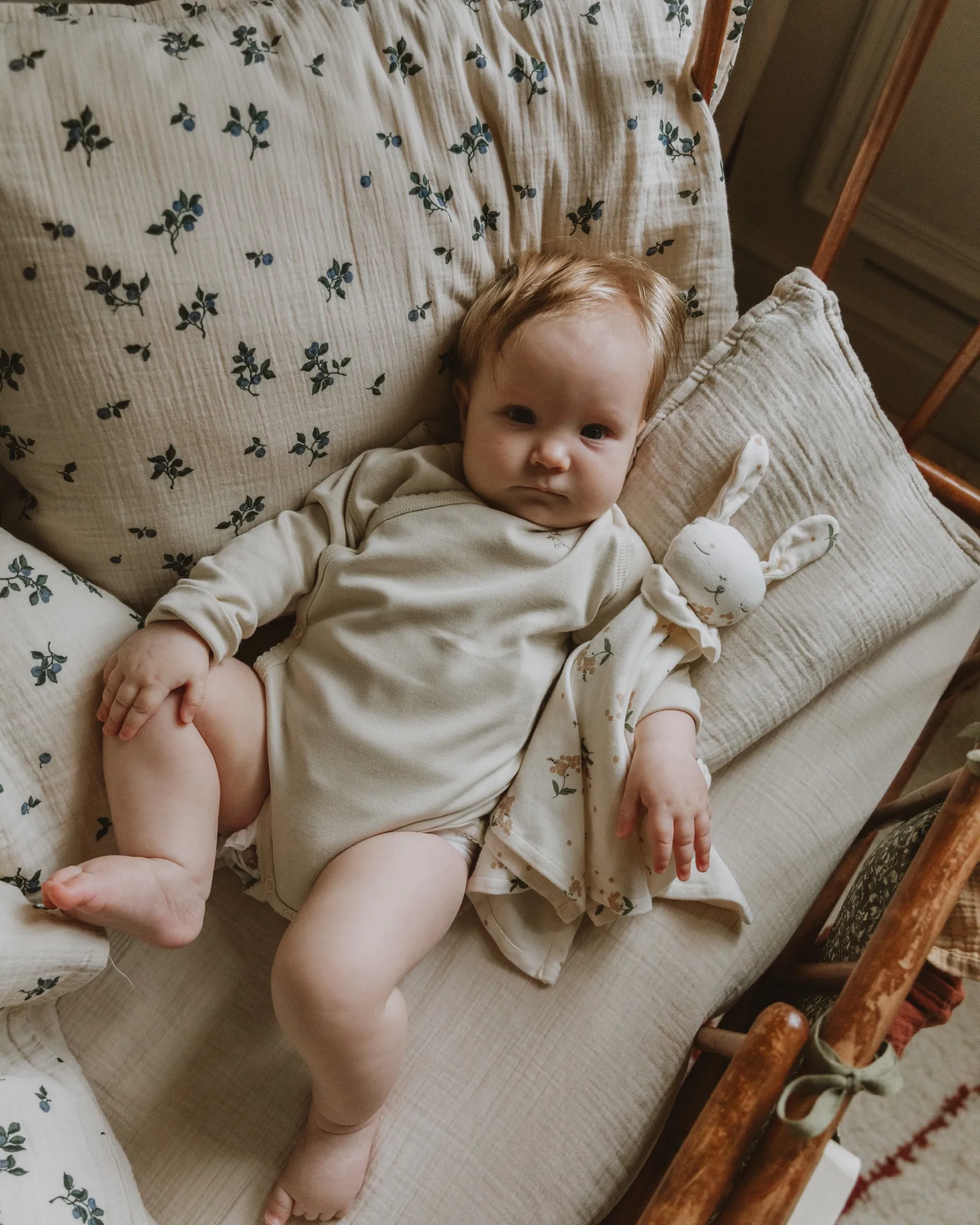 Lenzuolo con angoli Eggshell Muslin, 60x120x20 cm Garbo&Friends