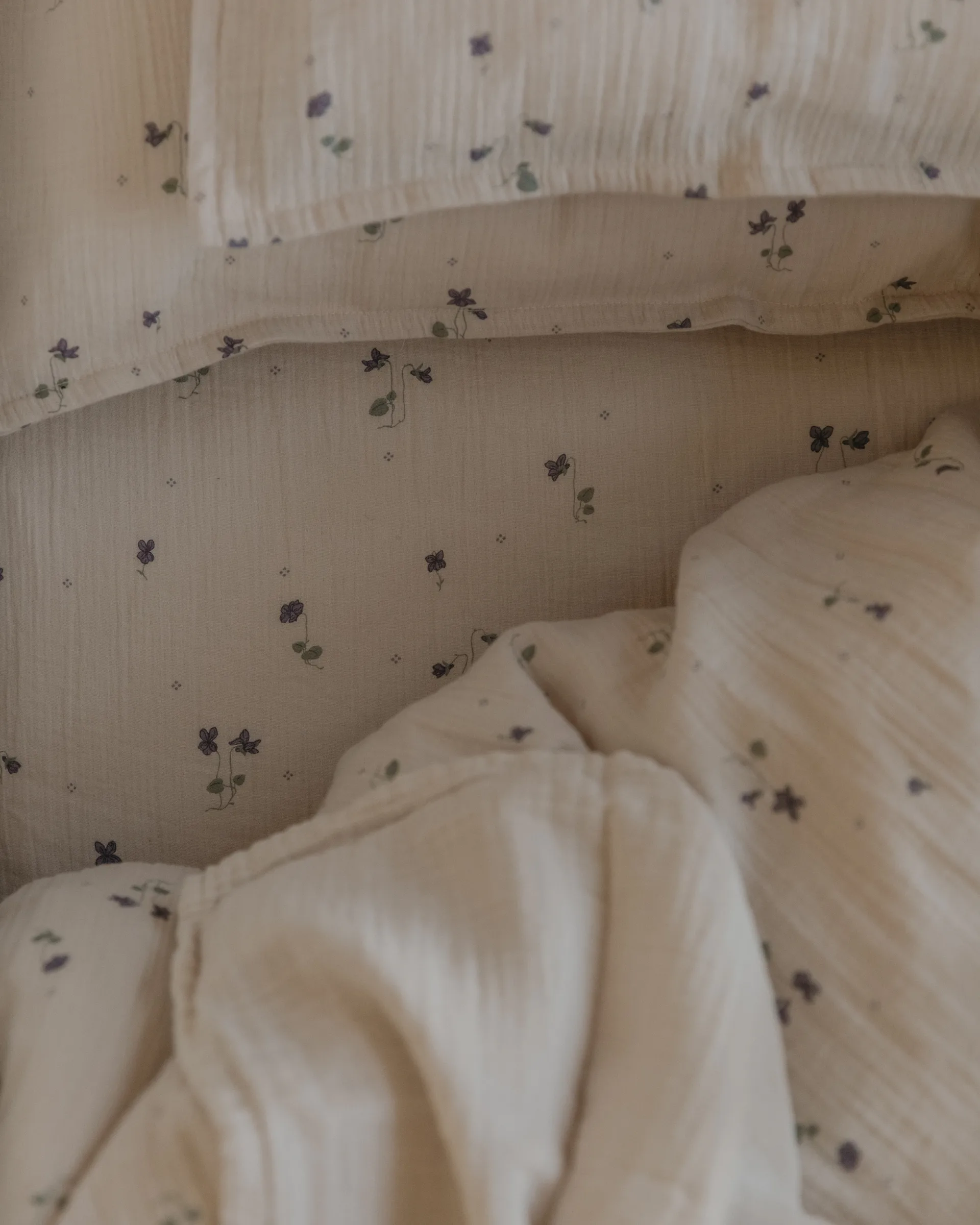 Lenzuolo con angoli Viola Muslin , 60x120x20 cm Garbo&Friends