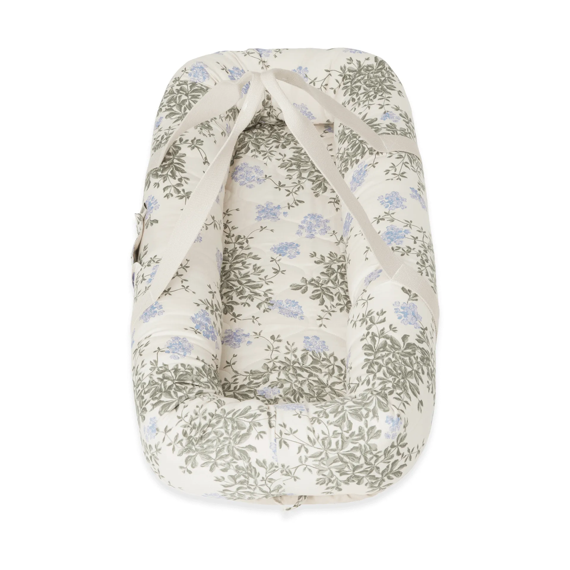 Nido per bebè trapuntato in raso Plumbago, 43x87x16 cm Garbo&Friends