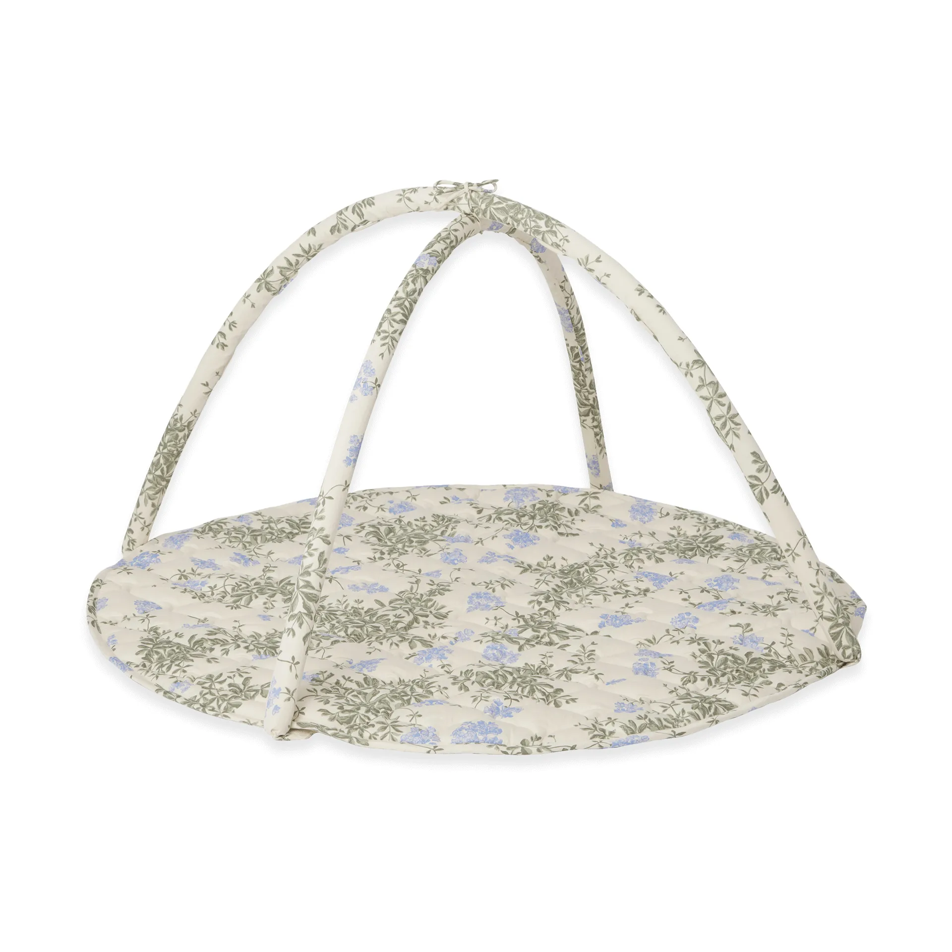 Palestrina imbottita in raso Plumbago, Ø90 cm Garbo&Friends