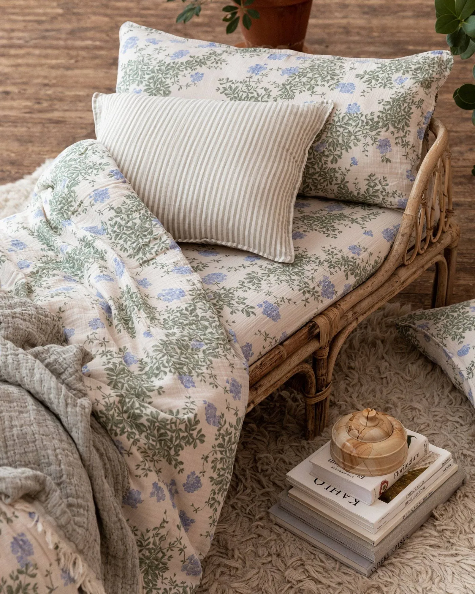 Plumbago Muslin copripiumino, 150x210 cm Garbo&Friends