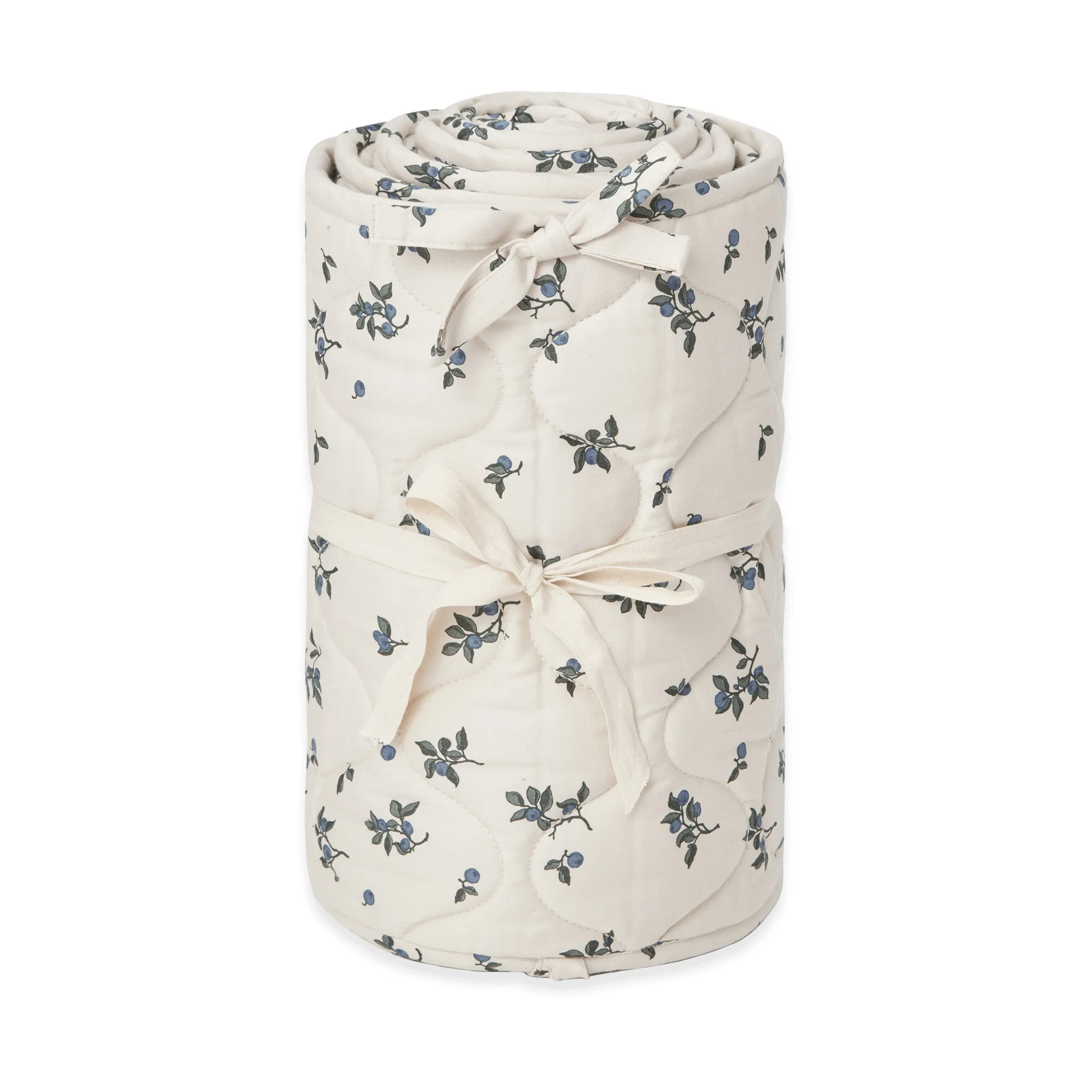 Protezione imbottita per culla in raso Blueberry, 30x360 cm Garbo&Friends