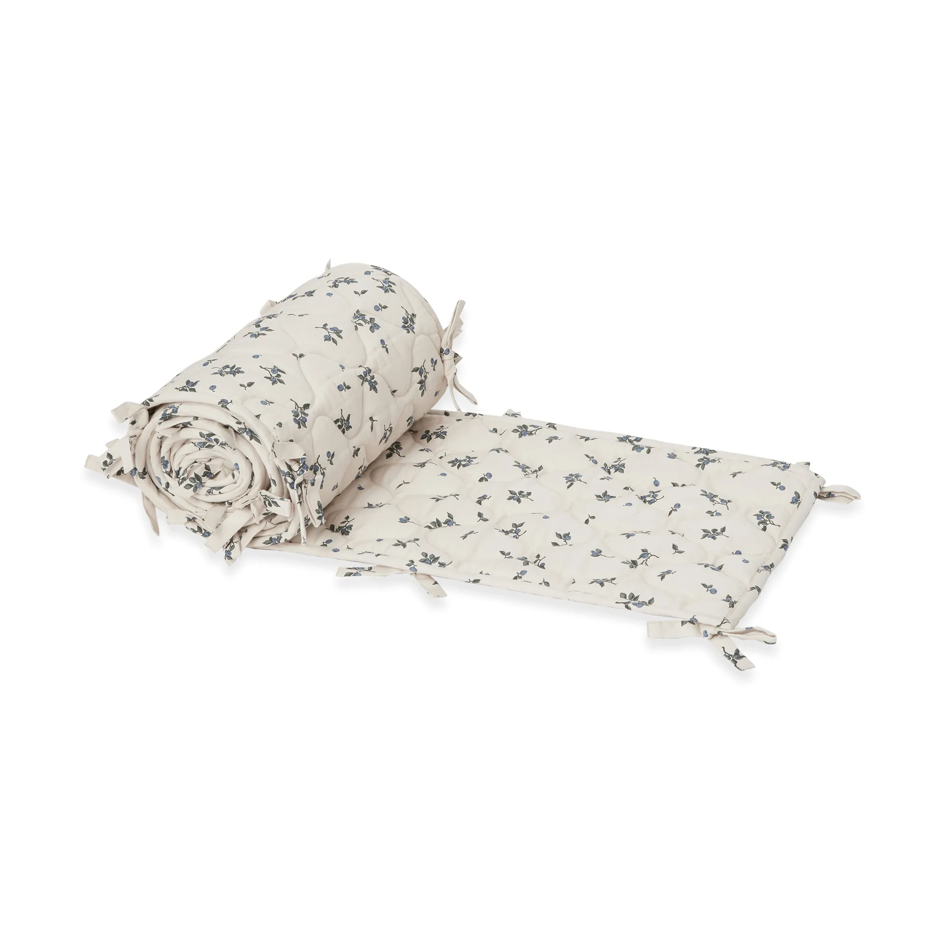 Protezione imbottita per culla in raso Blueberry, 30x360 cm Garbo&Friends