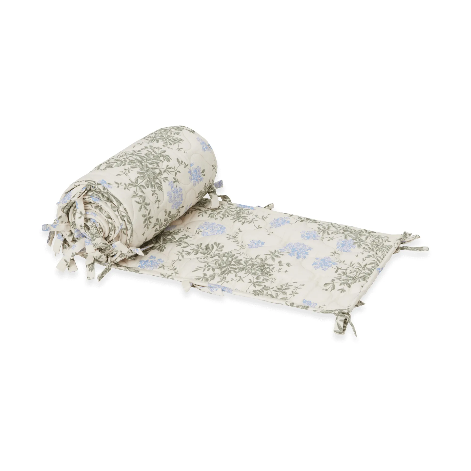 Protezione imbottita per culla in raso Plumbago, 30x360 cm Garbo&Friends