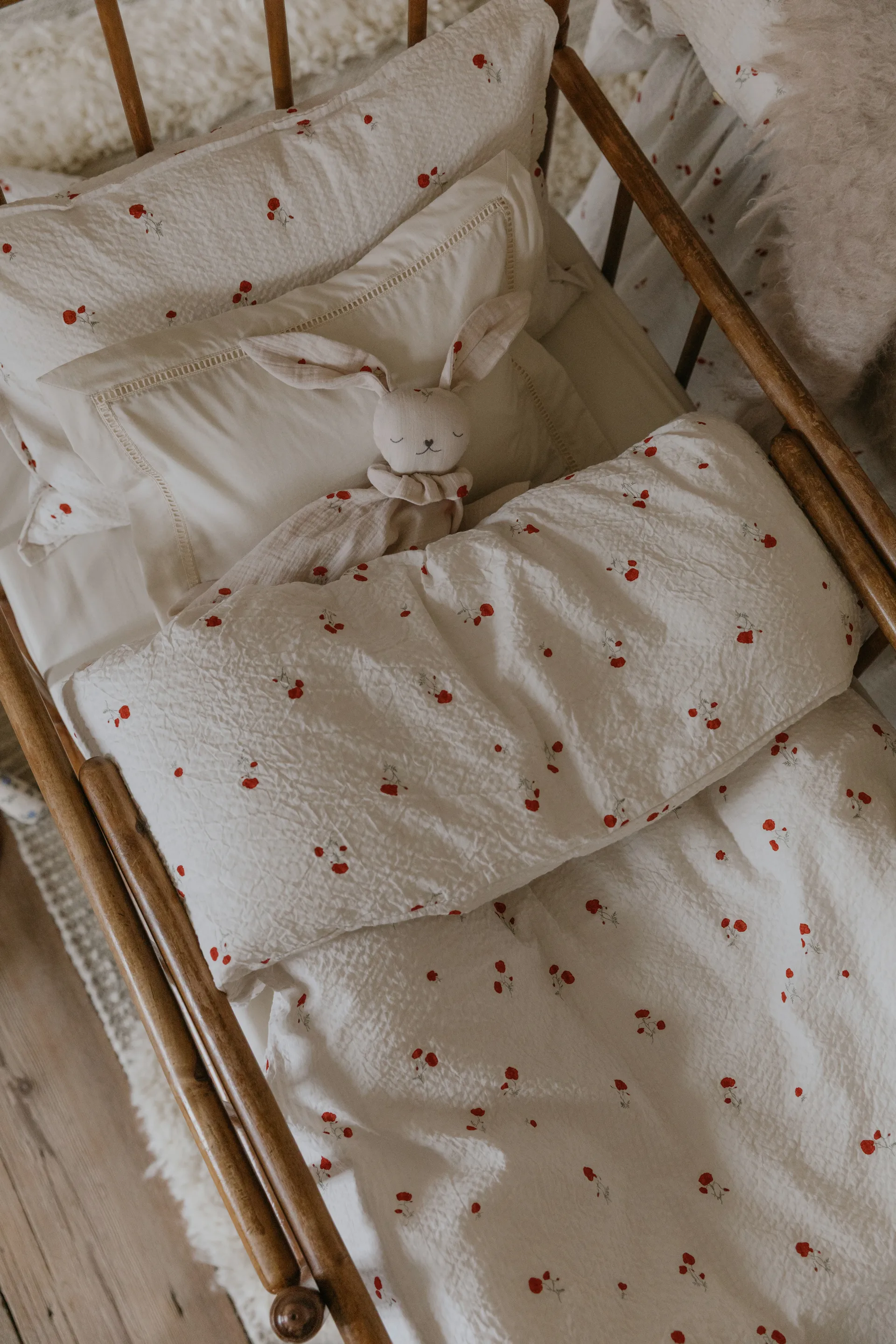 Set da letto baby Poppy Seersucker , 70x80 cm/28x35 cm Garbo&Friends