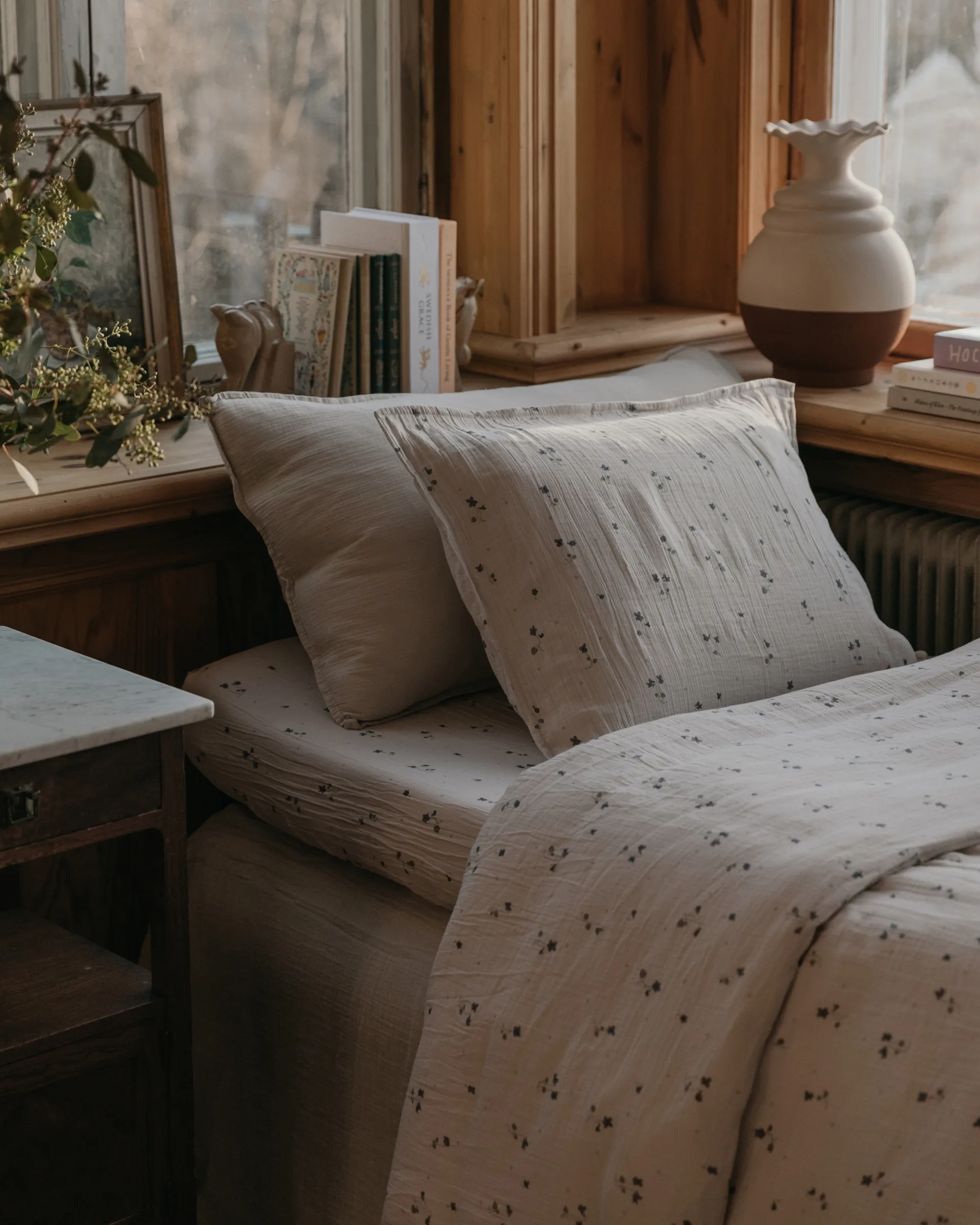 Set da letto Viola Muslin, 150x210 cm/50x60 cm Garbo&Friends