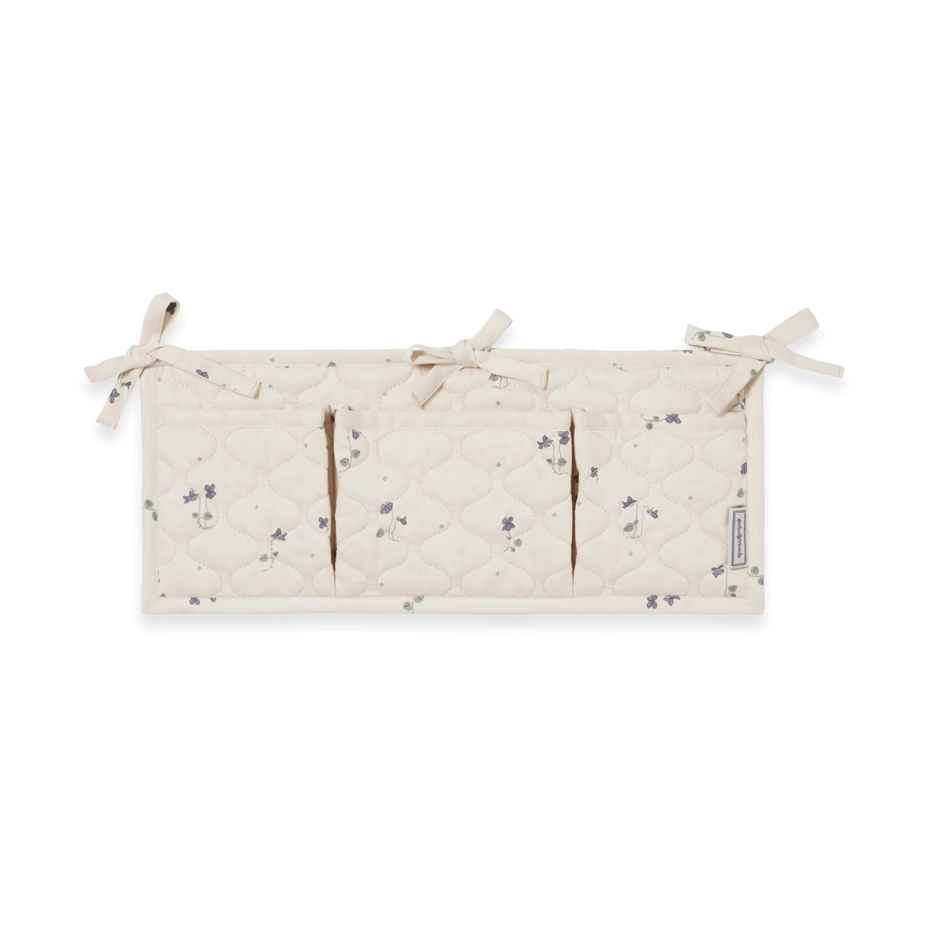 Tasca per letto trapuntata Viola Satin , 18x43 cm Garbo&Friends