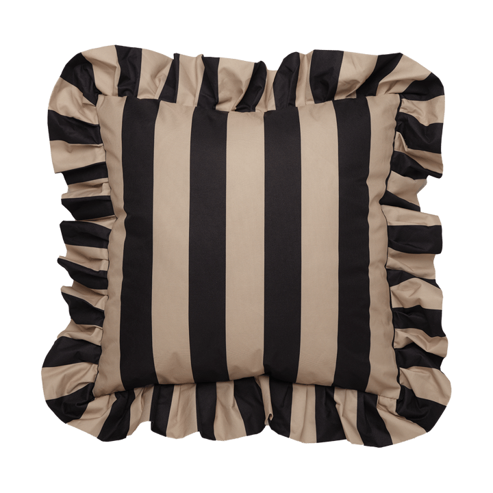 Cuscino da esterno con volant Garden Glory 45x45 cm - Black-beige - Garden Glory