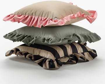 Cuscino da esterno con volant Garden Glory 45x45 cm - Black-beige - Garden Glory