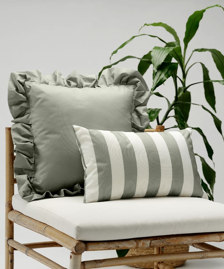 Cuscino da esterno con volant Garden Glory 45x45 cm, Verde Garden Glory