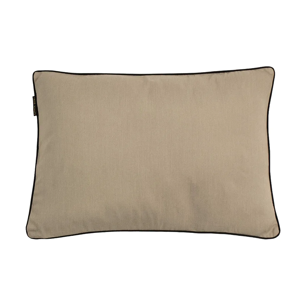Cuscino Garden Glory, Beige con bordo nero 50x70 cm Garden Glory