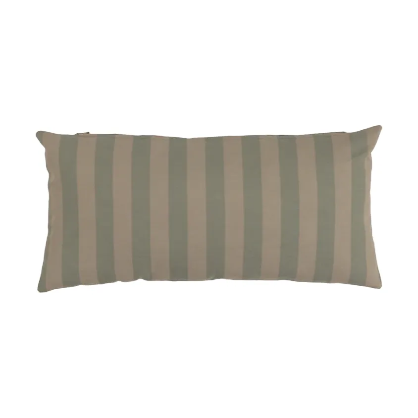 Garden Glory cuscino a righe, Verde eucalipto-beige, 25x50 cm Garden Glory