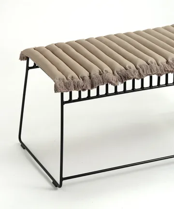Garden Glory cuscino con frange - Beige, frangia beige, 38x120 cm - Garden Glory