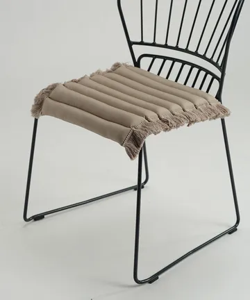 Garden Glory cuscino con frange - Beige, frangia beige, 38x40 cm - Garden Glory