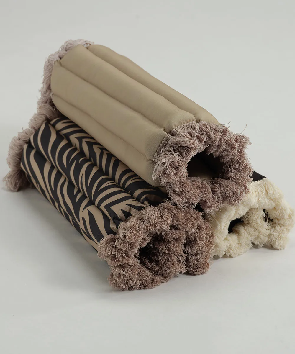 Garden Glory cuscino con frange, Beige, frangia beige, 38x40 cm Garden Glory