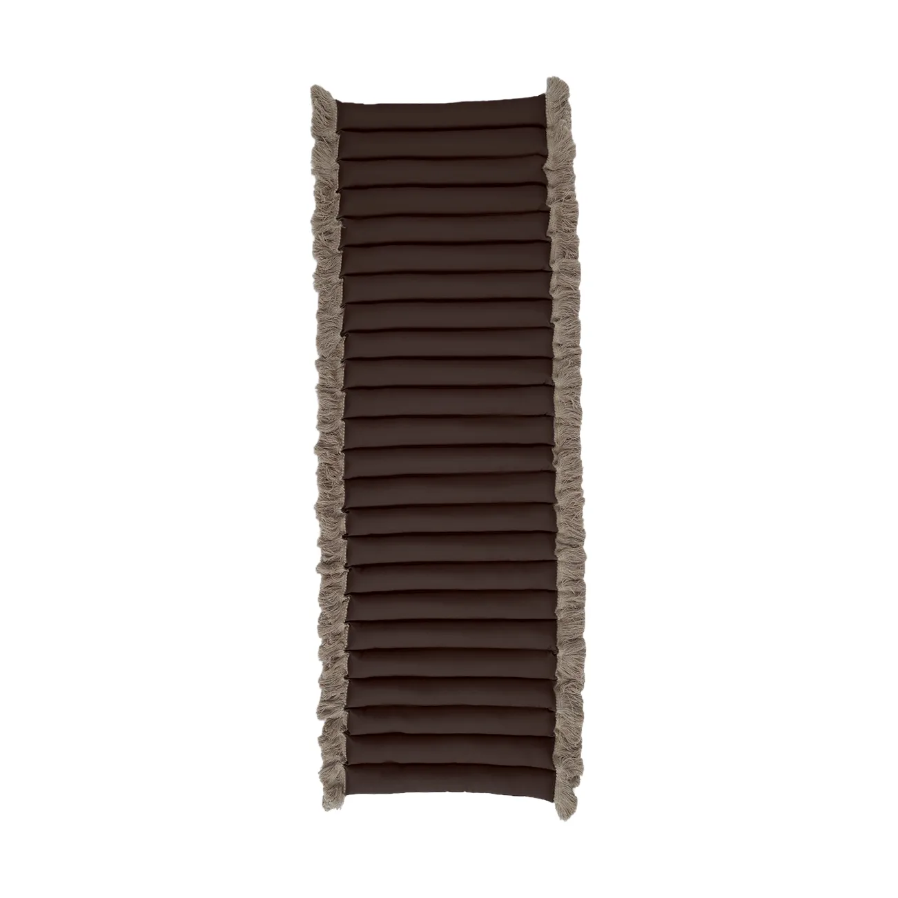 Garden Glory cuscino con frange, Marrone, frangia beige, 38x120 cm Garden Glory