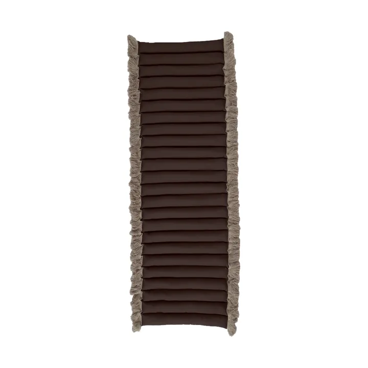 Garden Glory cuscino con frange - Marrone, frangia beige, 38x120 cm - Garden Glory