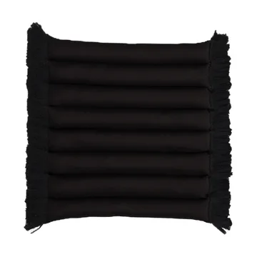 Garden Glory cuscino con frange - Nero, frangia nera, 38x40 cm - Garden Glory