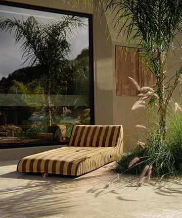 Garden Glory lettino galleggiante - Giallo zafferano-marrone, 85x168,5 cm - Garden Glory