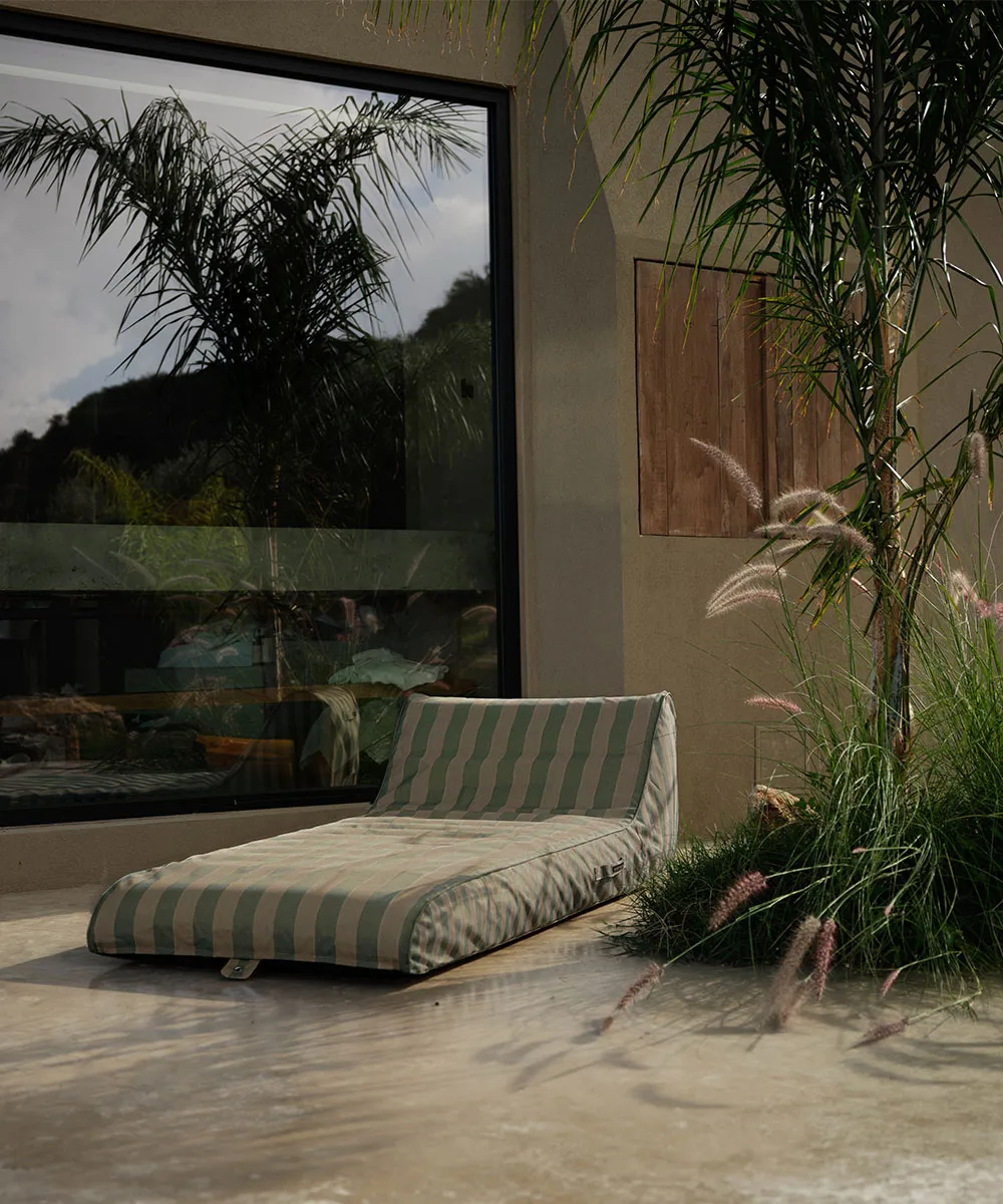Garden Glory lettino galleggiante, Verde eucalipto-beige, 85x168,5 cm Garden Glory