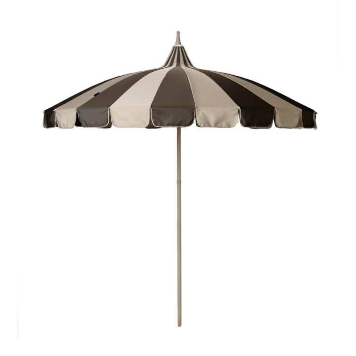 Ombrellone Garden Glory - Beige-marrone a righe - Garden Glory