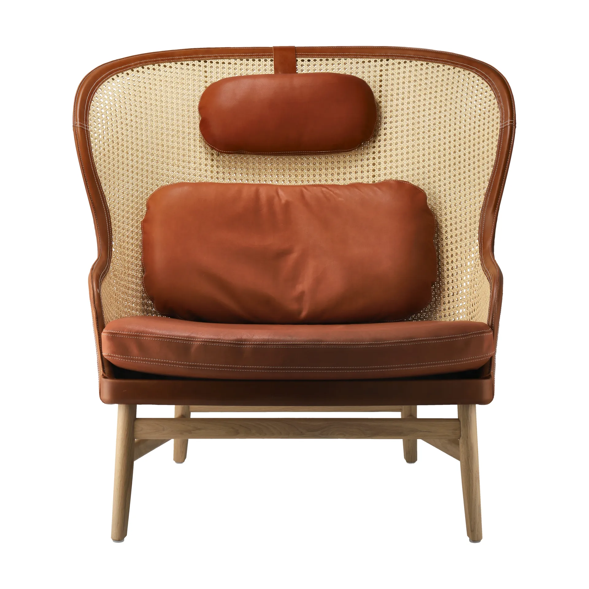 Poltrona Dandy, Rovere naturale-pelle di Tärnsjö cognac Gärsnäs