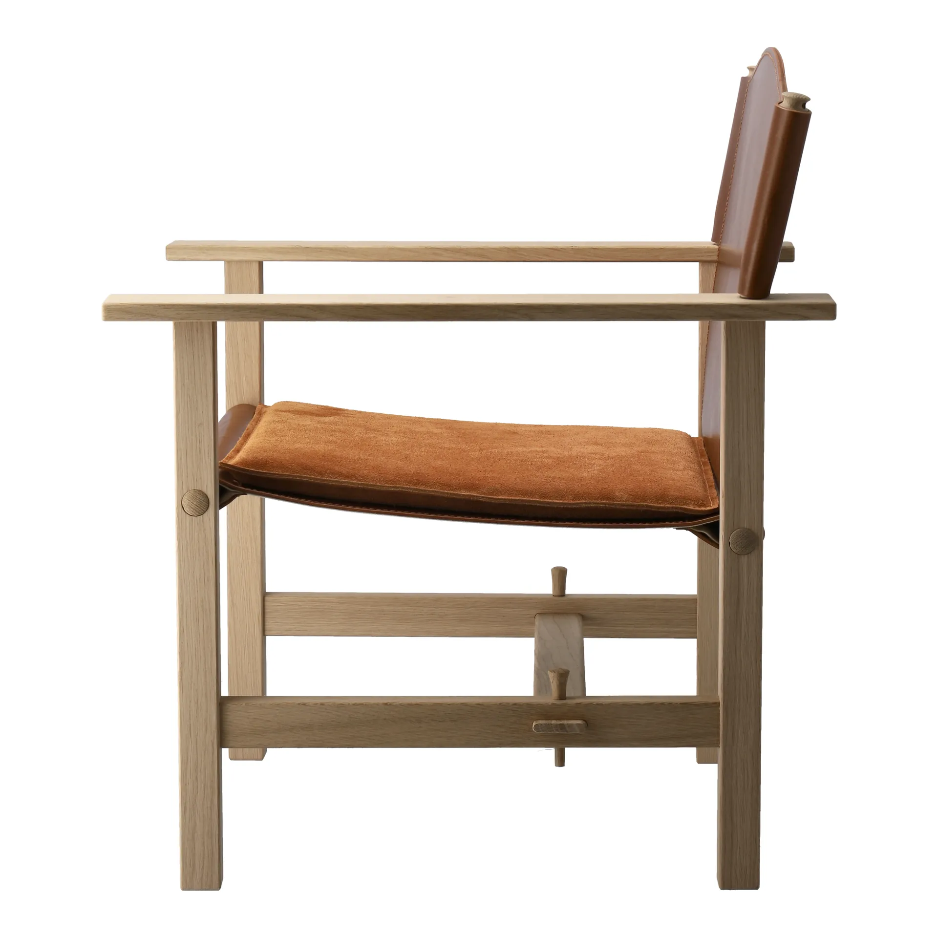 Poltrona Ferdinand, Rovere non trattato - pelle di Tärnsjö cognac Gärsnäs