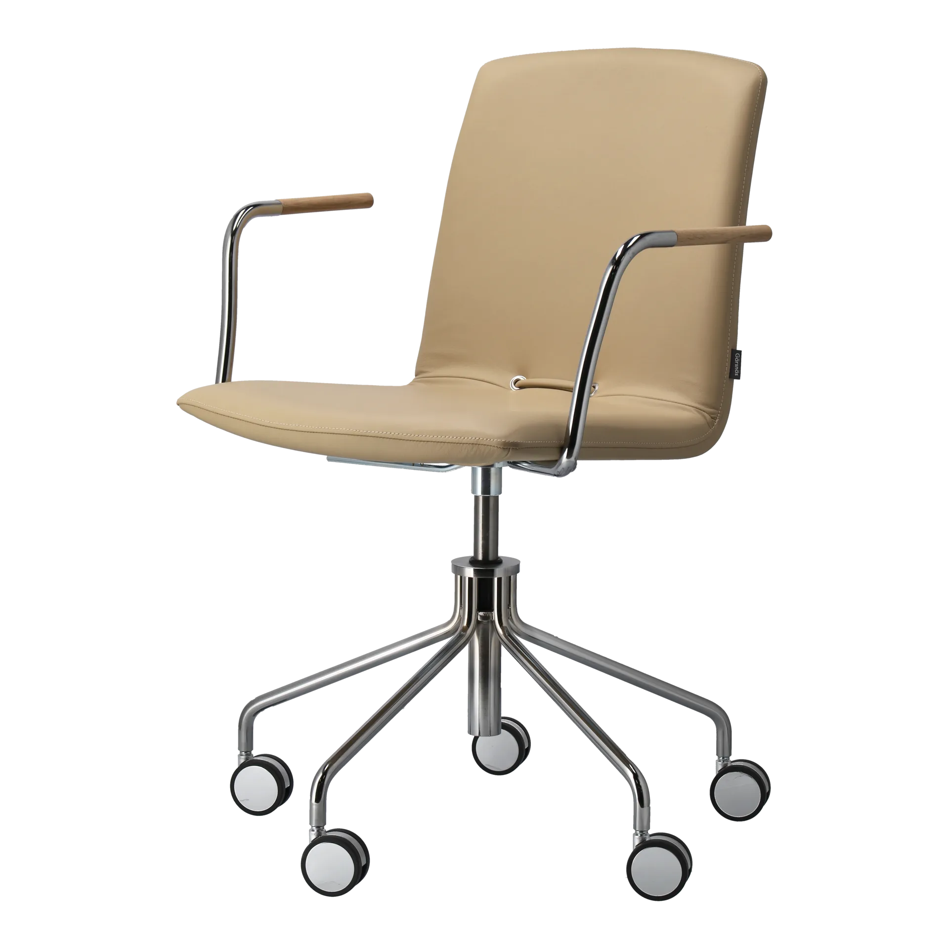 Poltrona girevole cromata Day, Rovere naturale-H&S-elmosoft 02119 Gärsnäs