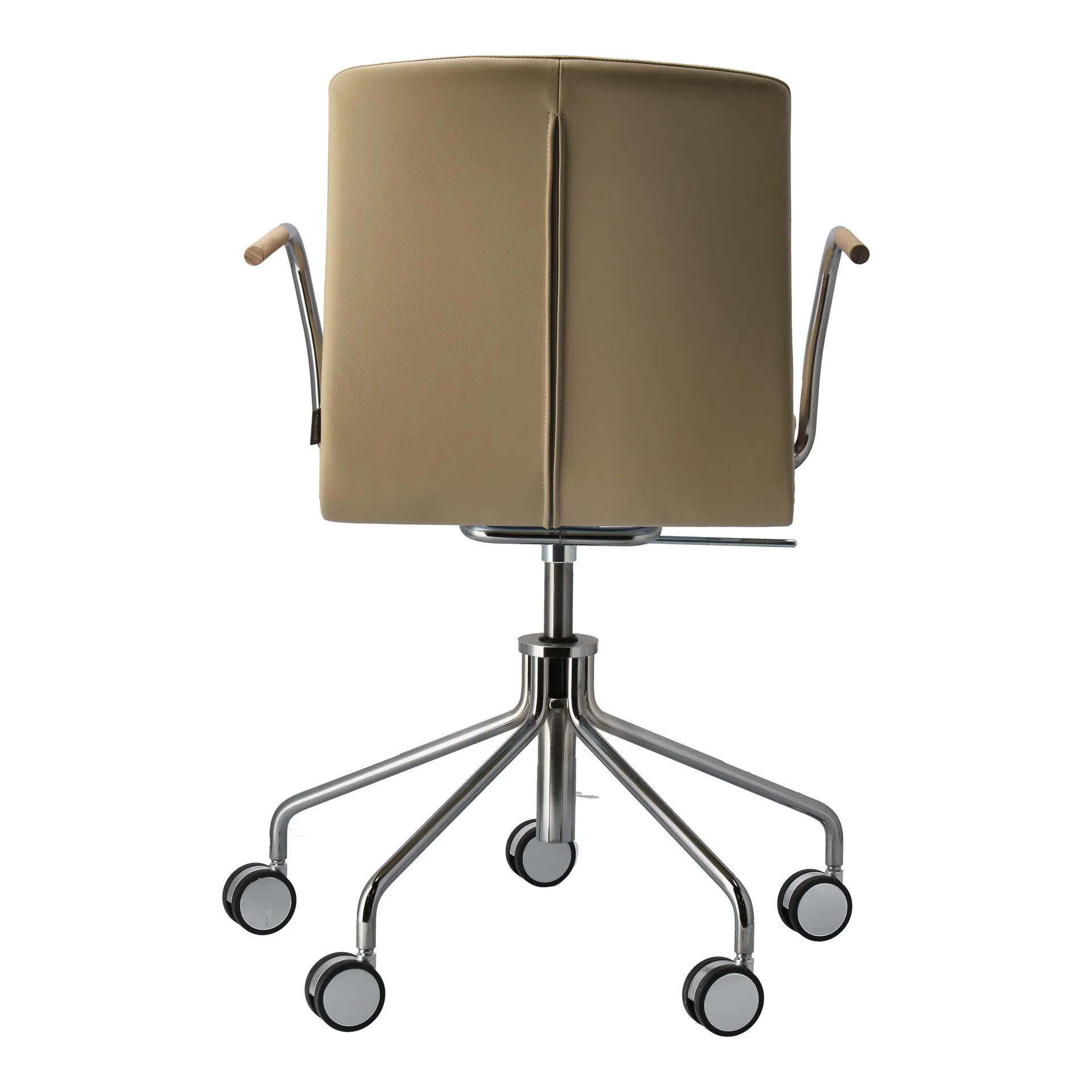 Poltrona girevole cromata Day, Rovere naturale-H&S-elmosoft 02119 Gärsnäs