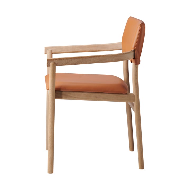 Poltroncina Vyn con schienale imbottito, Monocoat naturale-Elmosoft 43283 Gärsnäs