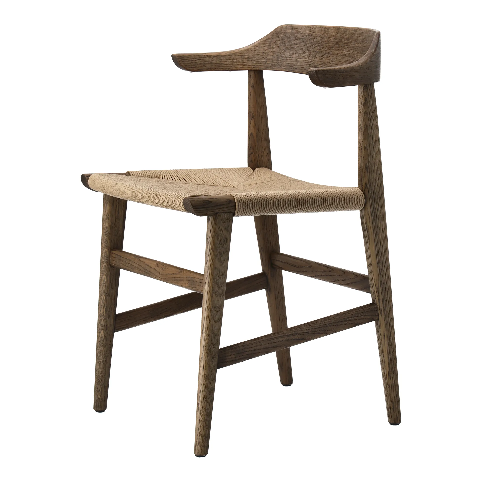 Sedia con braccioli Hedda, Rovere nero-spago Gärsnäs