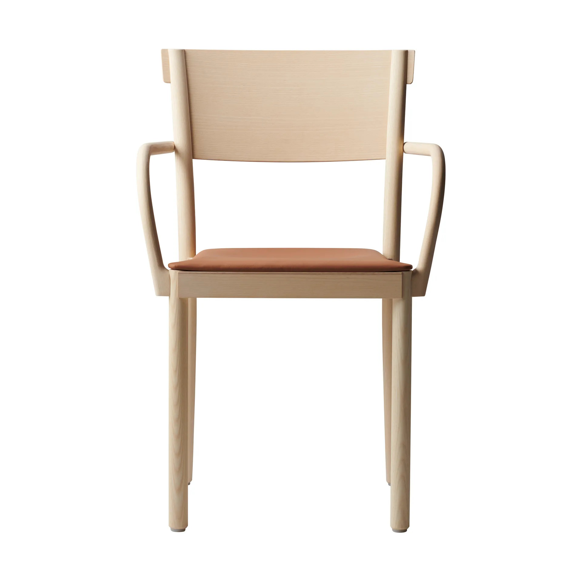 Sedia con braccioli Light & Easy, Frassino bianco elmosoft 33077 Gärsnäs