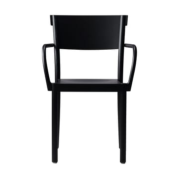 Sedia con braccioli Light & Easy - Seduta in frassino nero compensato  - Gärsnäs