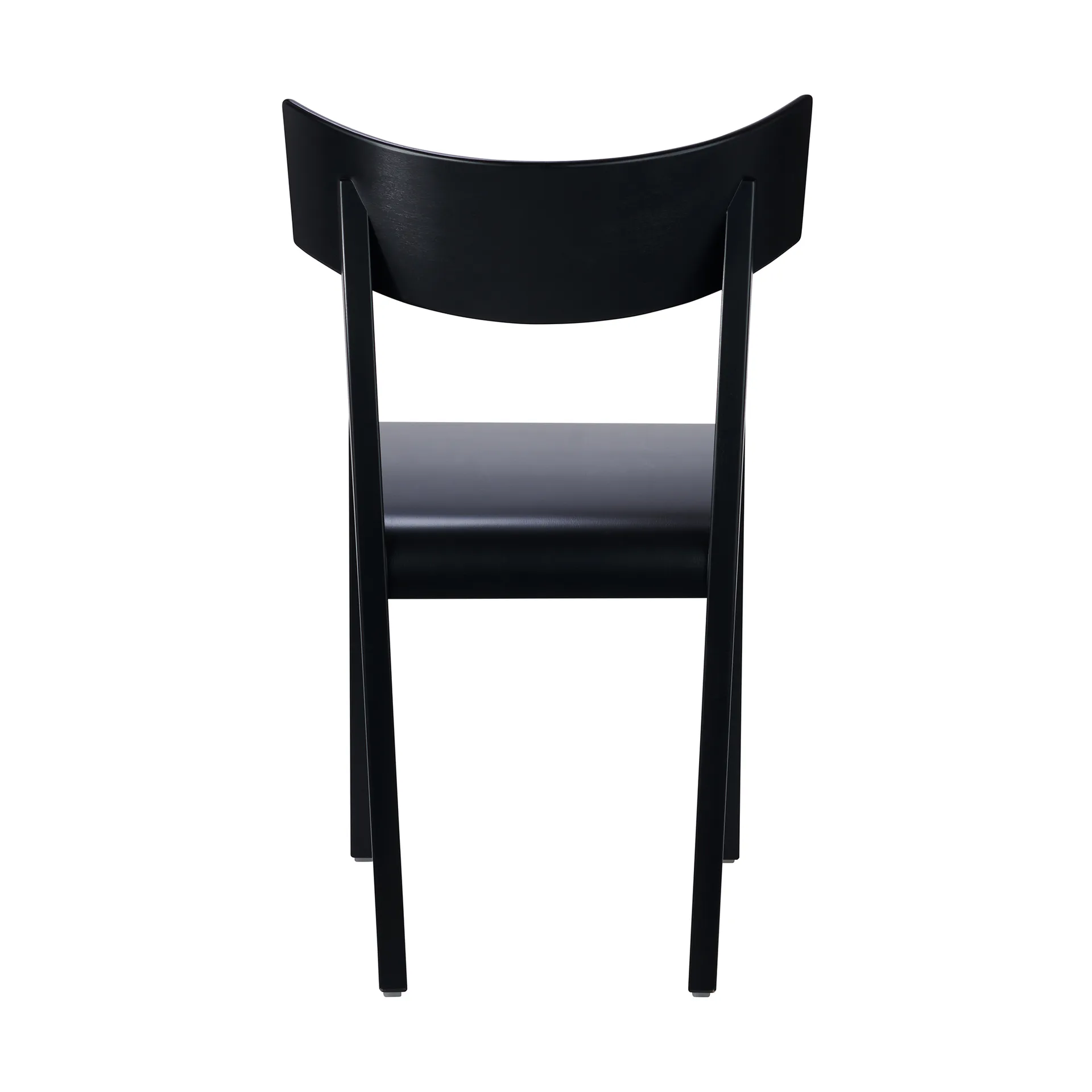 Sedia Tati, Seduta impiallacciata in faggio - tinta nera Gärsnäs