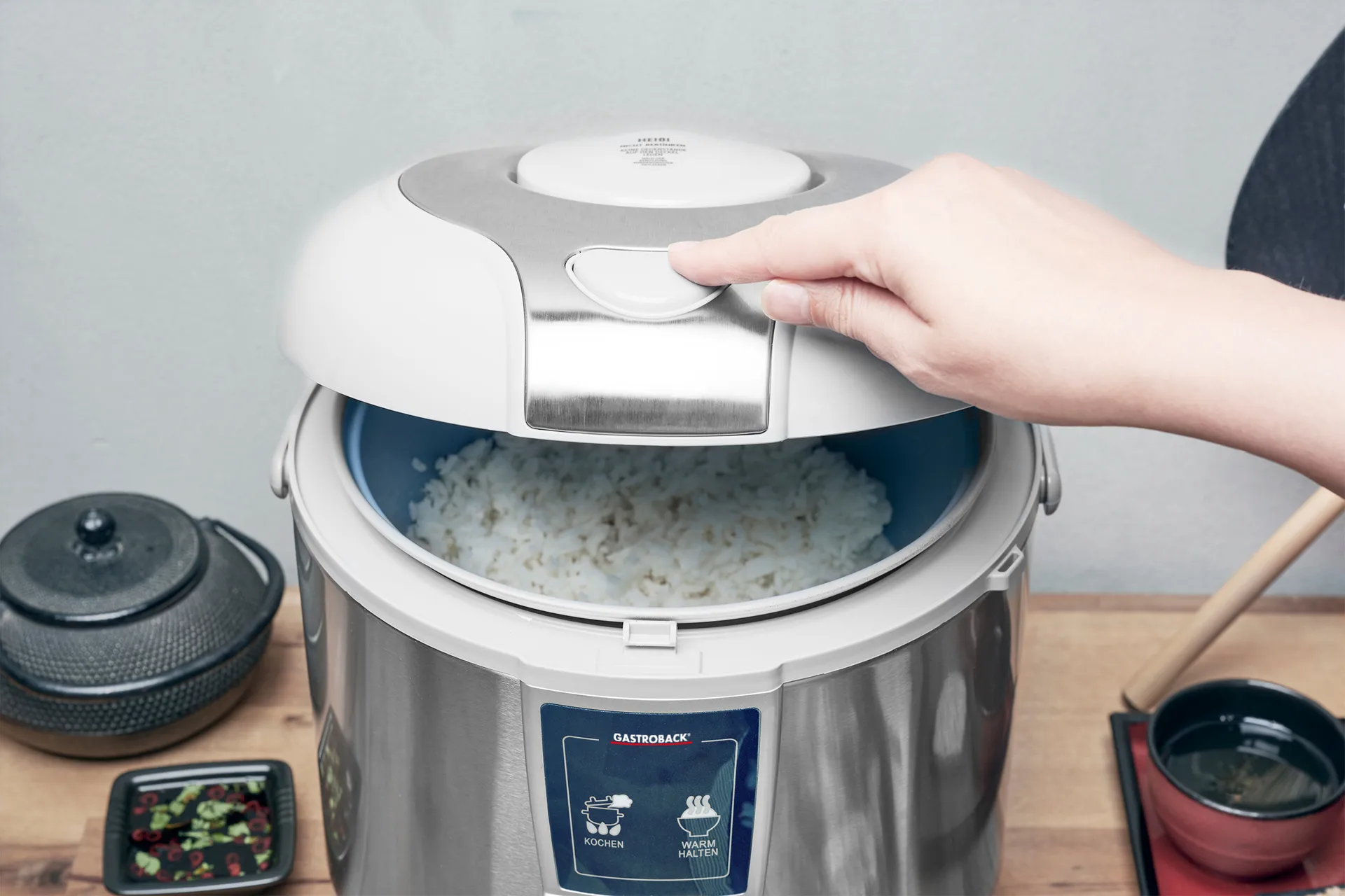 Cuociriso pro Gastroback Design 42518, Argento Gastroback