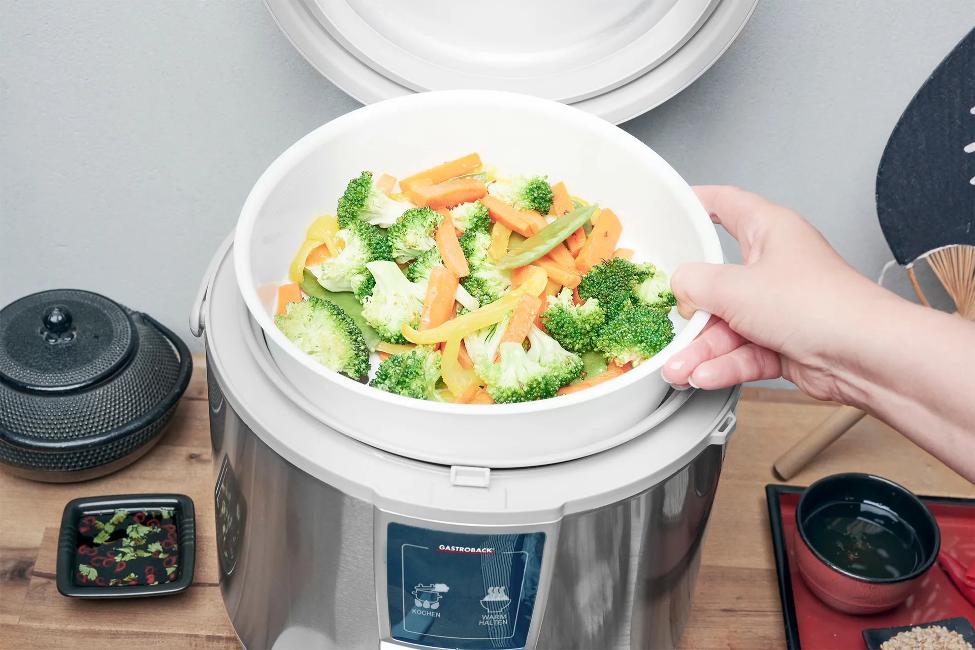 Cuociriso pro Gastroback Design 42518, Argento Gastroback