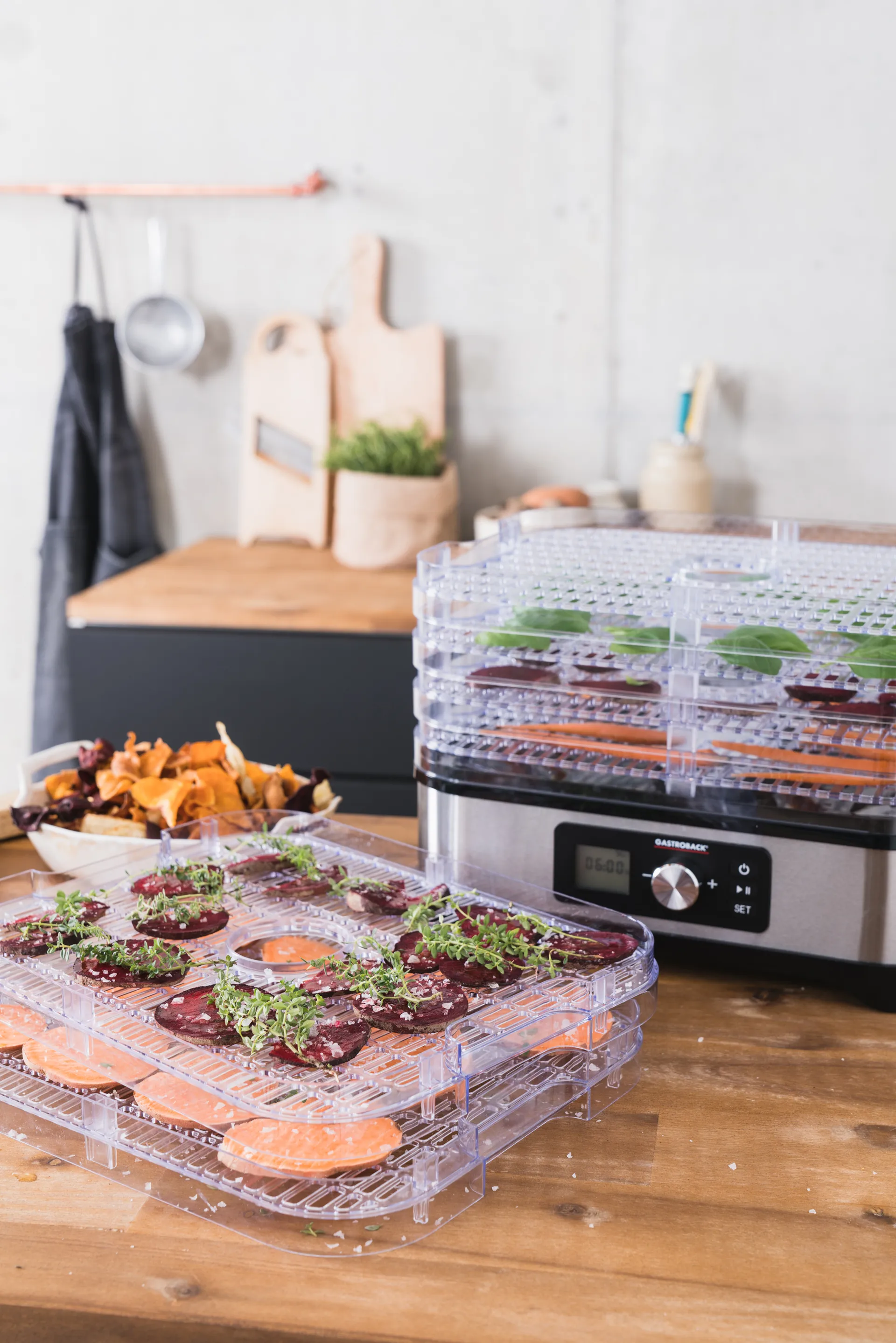 Essiccatore naturale per funghi Gastroback Design 46600, Argento Gastroback