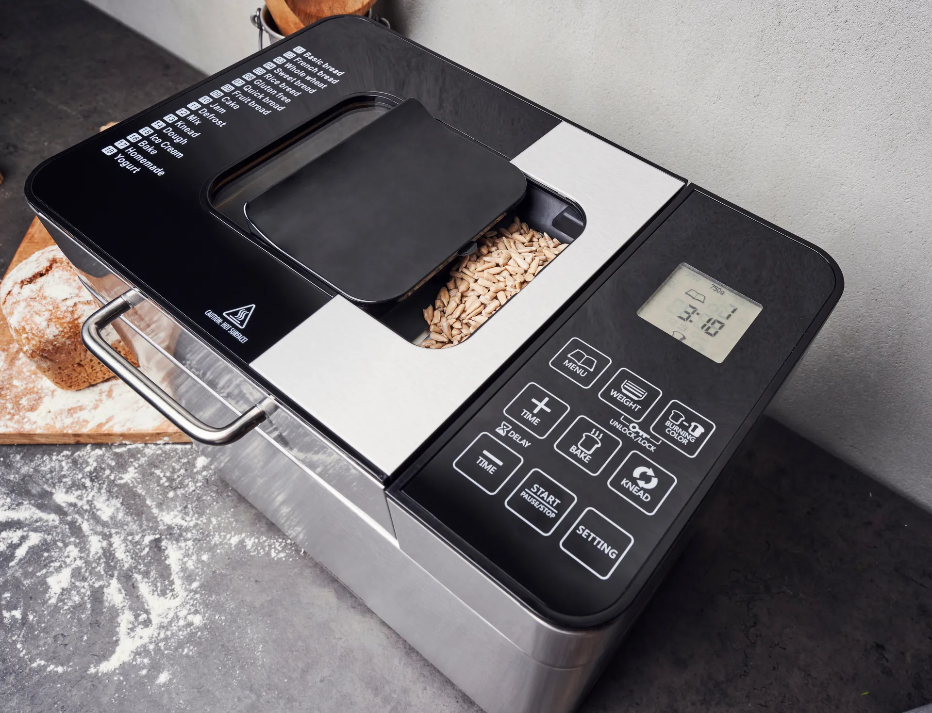 Macchina per il pane Gastroback Design 42823, Argento Gastroback