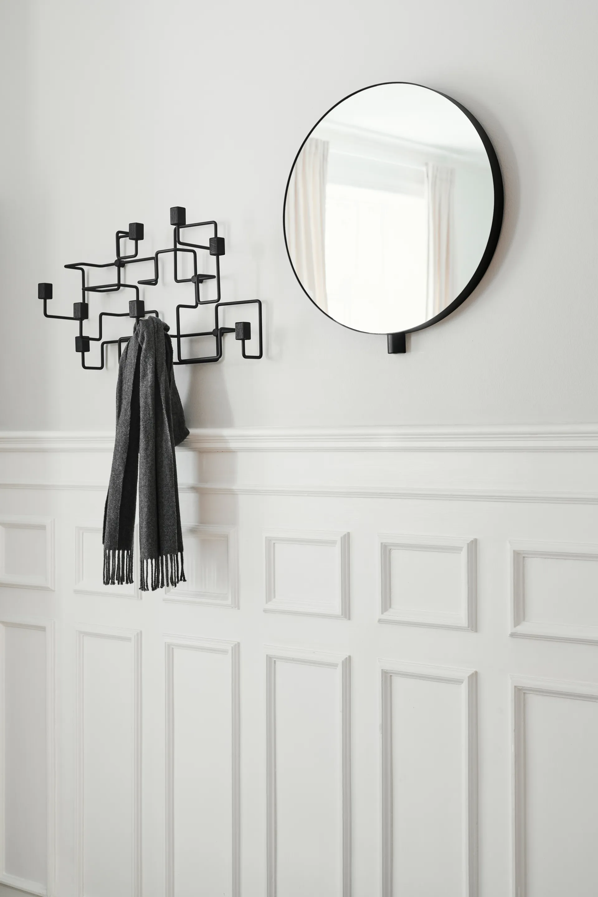 Appendiabiti Underground, Nero, rovere tinto nero Gejst