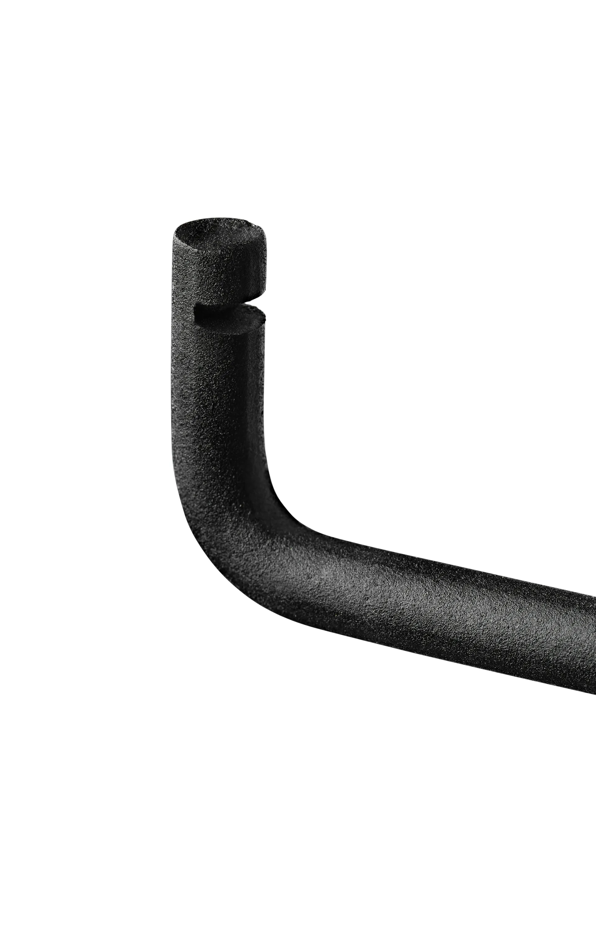 Asta per mensola Nivo, Nero Gejst