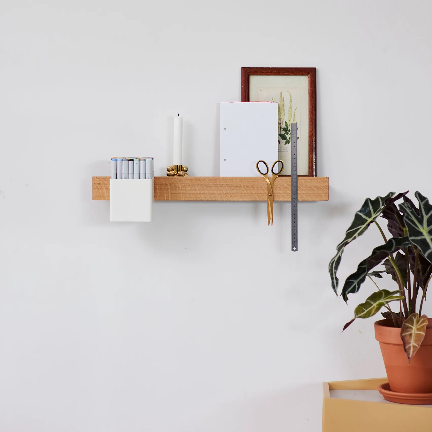 Binario magnetico Flex Rail 60 cm, rovere-bianco  Gejst